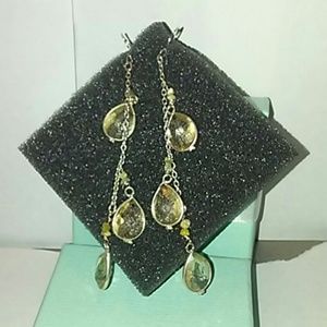 Natural Yellow Diamond, Yellow Topaz 925 Silver ea